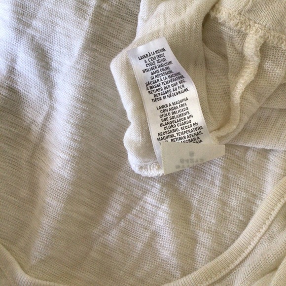 SPLENDID WHITE SLUB KNIT LONG BELL SLEEVE TOP SIZE SMALL - Picture 11 of 12